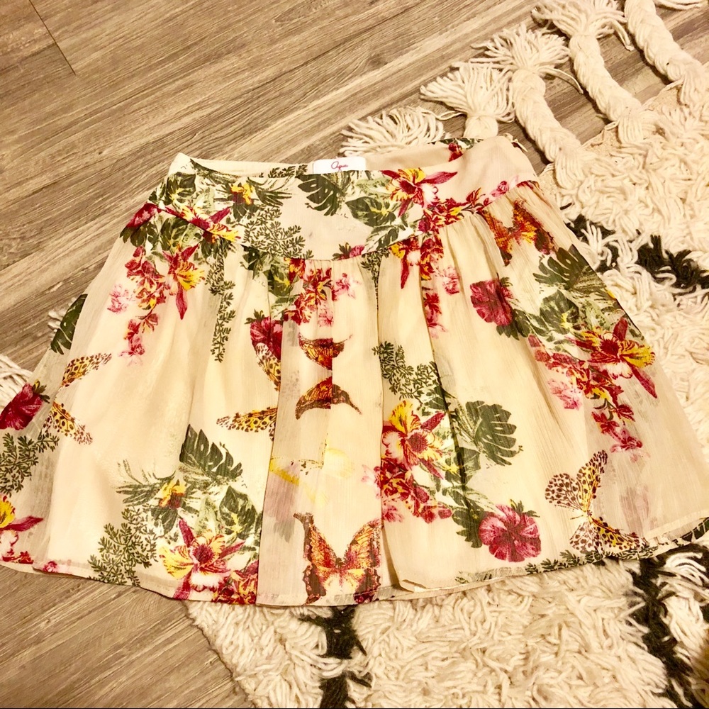 Butterfly floral girls skirt!